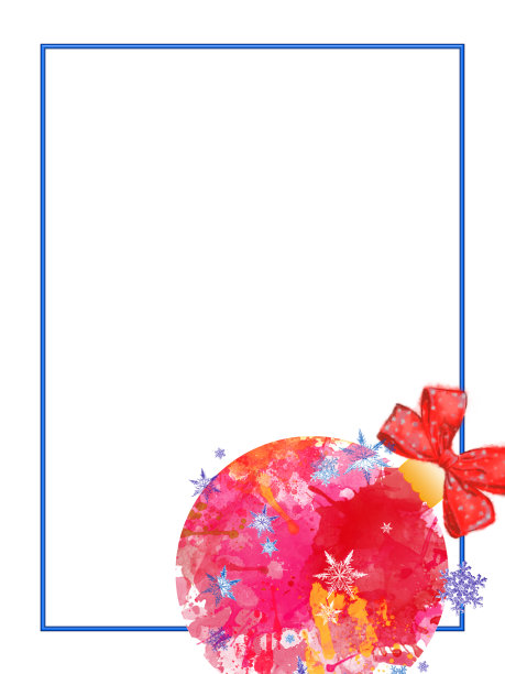 圣诞节装饰模板。图片下载