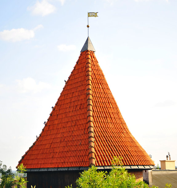 波兰卢布林镇的老塔图片下载