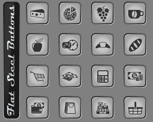 杂货店图标集图片下载