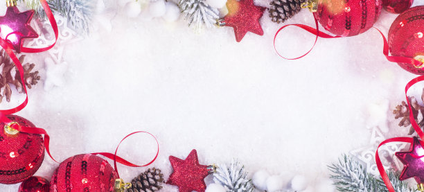 2019年新年快乐!圣诞和新年的背景，冬季的季节。素材图片