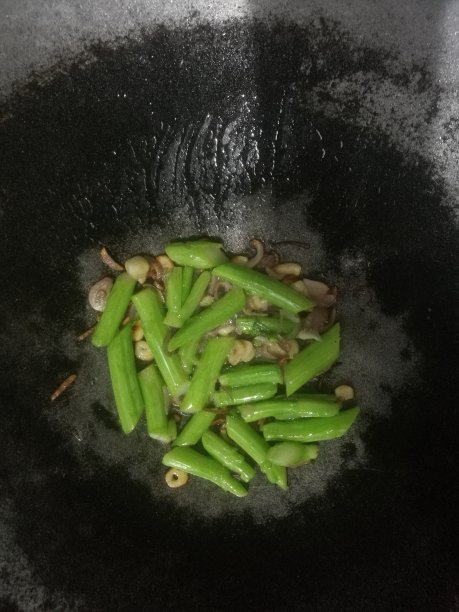 炒蔬菜和青葱图片下载