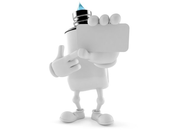 牙膏字符持有空白名片图片下载