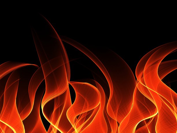 黑暗中的火背景。插图设计图片下载