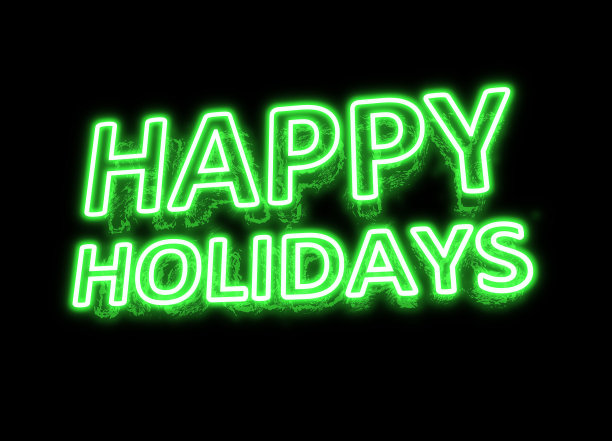 霓虹灯节日问候图片下载