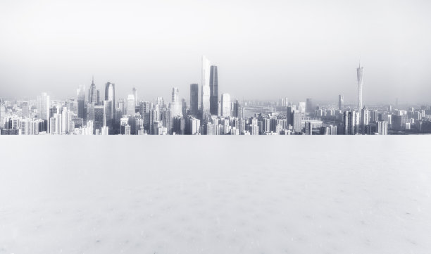 广州的全景天际线和空空如也的建筑物图片下载