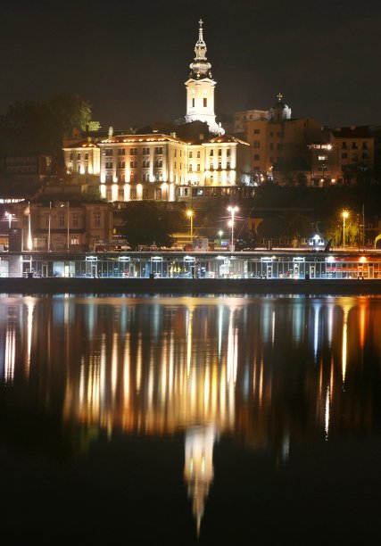 夜间贝尔格莱德图片下载