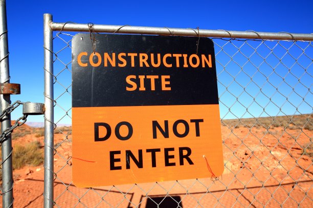 禁止进入标志，美国亚利桑那州图片下载