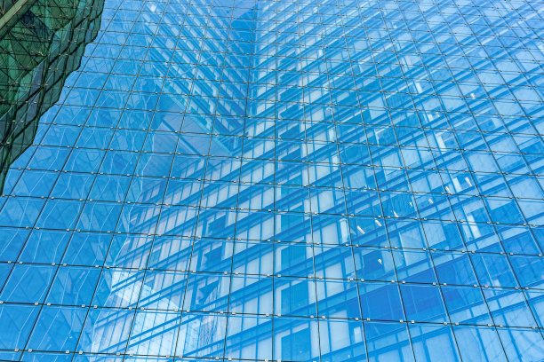 建筑装饰玻璃立面，地图灯光图片下载