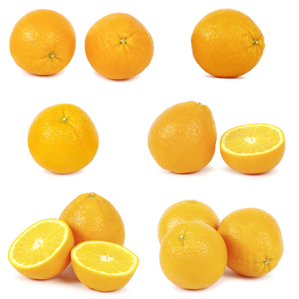 橙色孤立在白色背景上图片下载