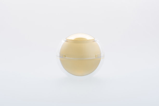 球形化妆品容器孤立的背景图片下载