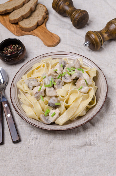 传统意大利奶油意面图片下载