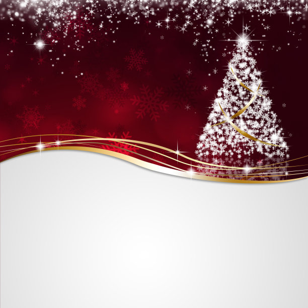 红色圣诞装饰图片下载