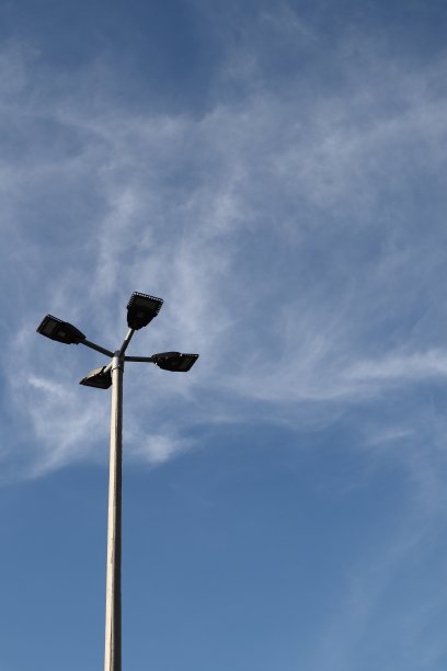 街路灯杆。图片下载