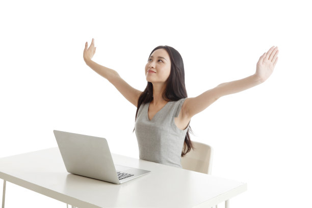 商务女人使用电脑图片下载