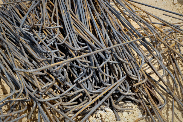 建筑混凝土用钢筋。图片下载