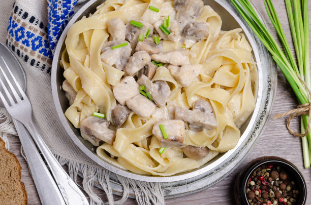 传统意大利奶油意面图片下载