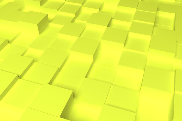 彩色3 d渲染。背景抽象形状构成，几何结构块或立方体设计，图形资源。图片下载