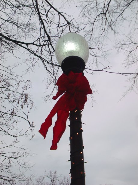 圣诞节的路灯。图片下载