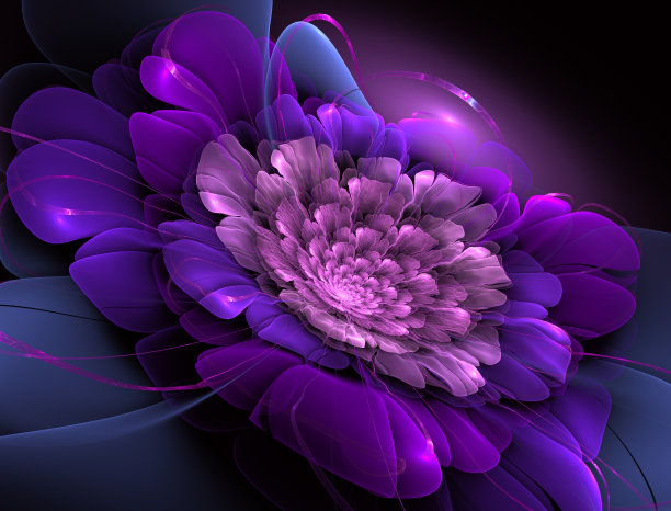 神奇的幻想。抽象的奇异分形背景，图片下载