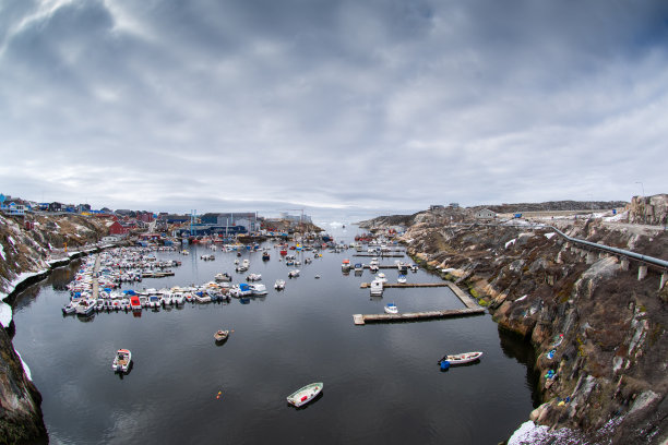 格陵兰岛伊卢利萨特港景图片下载