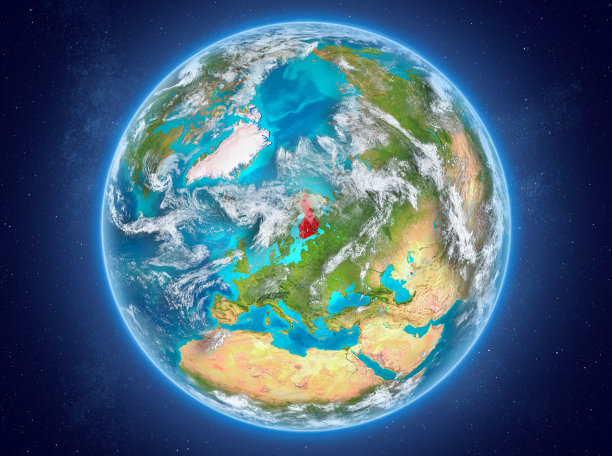 芬兰在地球上的空间图片下载