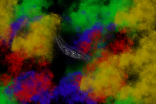 摩托车前灯led系统颜色烟雾。图片下载