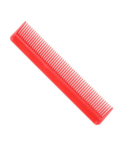 红色的梳子孤立图片下载