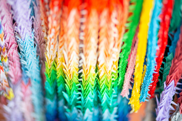 色彩斑斓的折纸的概念图片下载