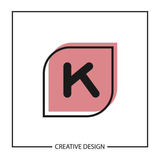 首字母K标志模板矢量设计图片下载