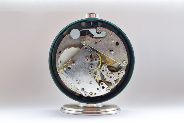 旧时钟机制特写图片下载