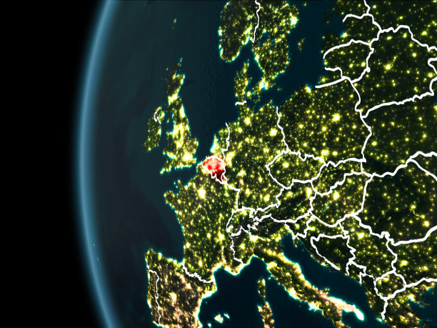 从晚上的比利时图片下载