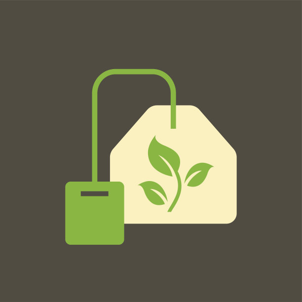 剪影图案茶包图片下载