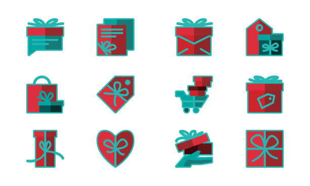 礼品盒模板矢量设计图片下载