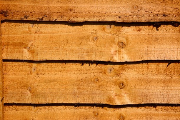 新的木制围栏面板。图片下载