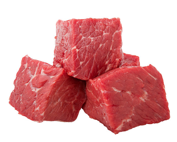 肉，牛肉，孤立在白色背景，裁剪路径，全景深的领域图片下载