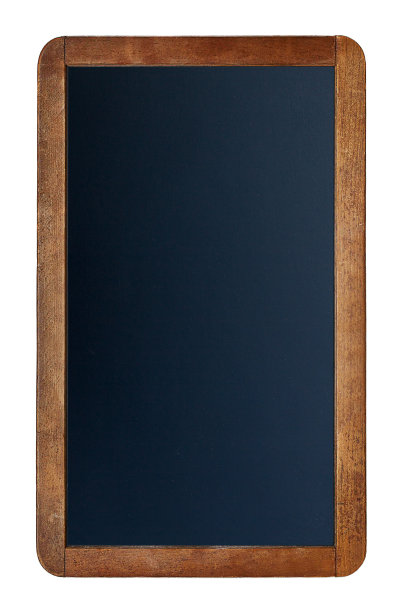 白色的墙壁上挂着黑色的黑板纹理。图片下载