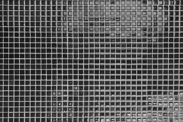 白色和黑色的瓷砖墙高分辨率真实照片或砖无缝和纹理的内部背景。图片下载