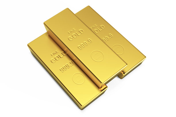 那堆白色的金条夹着小路。图片下载