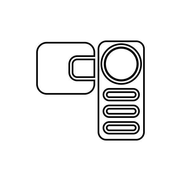 手动摄像机图标。移动概念和web应用图标的媒体元素。细线图标用于网站设计和开发，应用程序开发图片下载