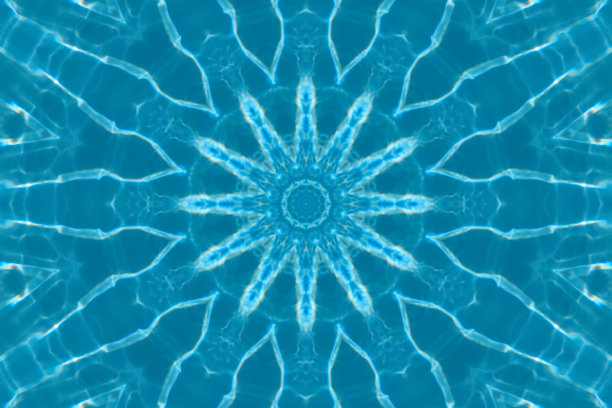 抽象的蓝色恒星素材图片