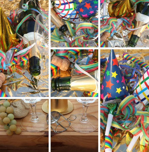 年末的庆祝活动有香槟酒图片下载