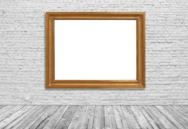 金色相框用于拍照图片下载