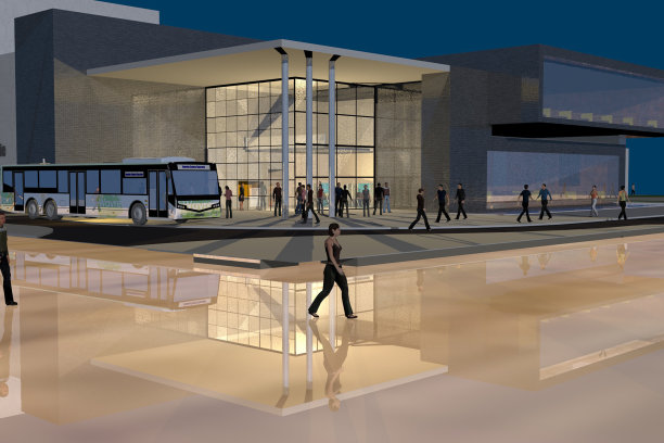 Wavre“糖厂”的3D表示图片下载