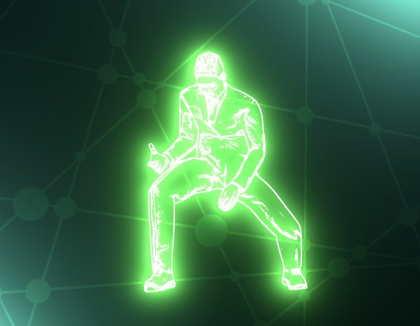 摇滚音乐家轮廓图片下载