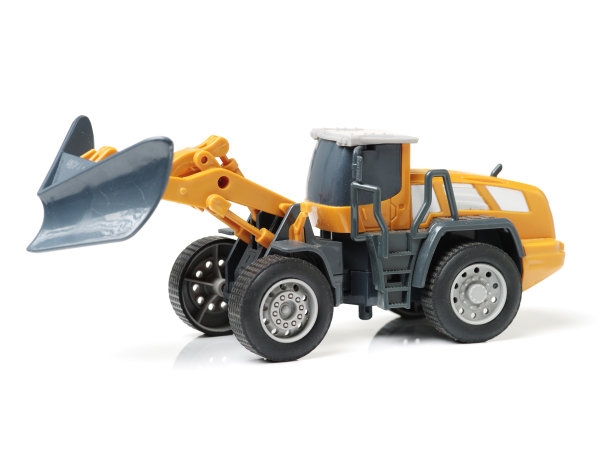 挖土机装载机货物分开白色黑色拖拉机图片下载