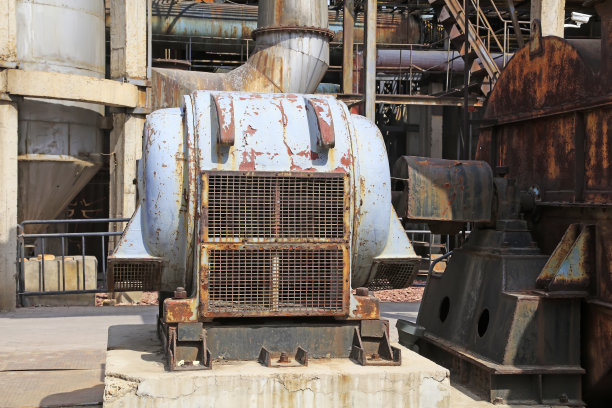 工厂大型机械设备，特写照片图片下载