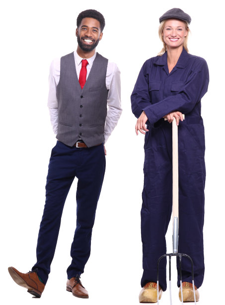 男人和女人有着不同的职业图片下载