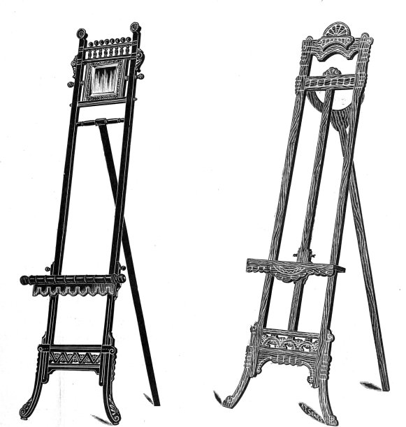 古典硬木画架图片下载