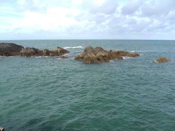 英国海景与岩石德文郡图片下载