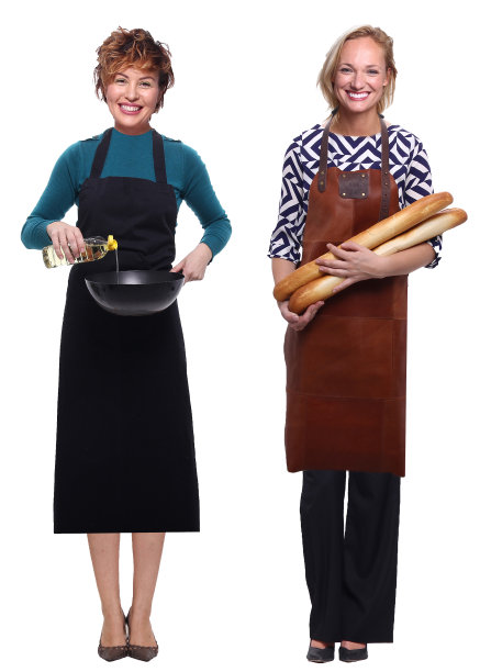 女性与食物图片下载